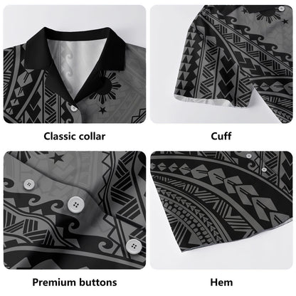 Philippines Filipinos Hawaiian Shirt Tribal Polynesian Tattoo Pattern Graphic Style