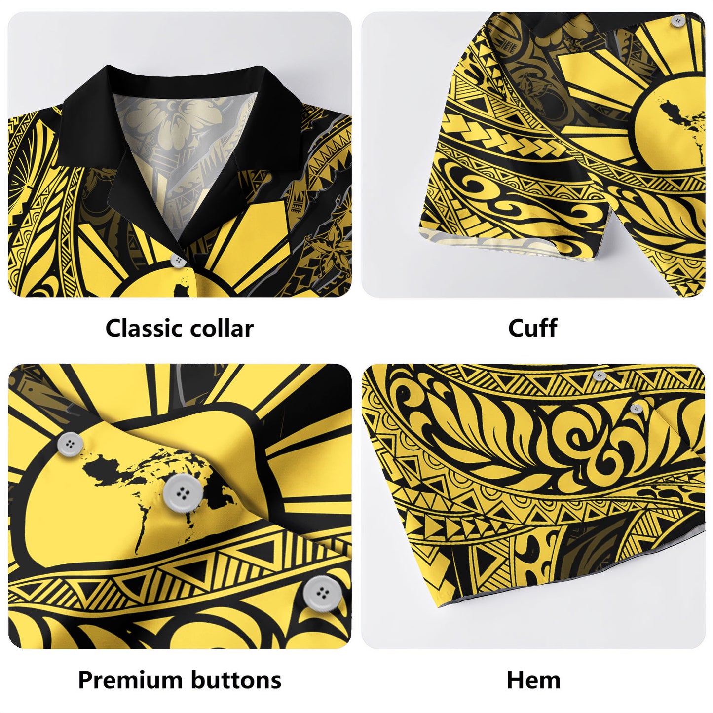 Philippines Filipinos Hawaiian Shirt Sun Tribal Pattern Style