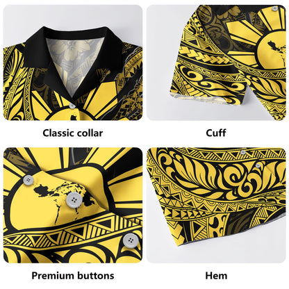 Philippines Filipinos Hawaiian Shirt Sun Tribal Pattern Style