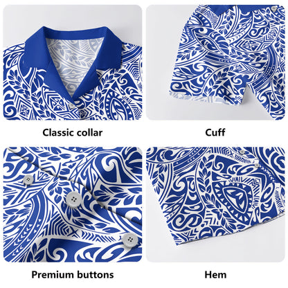 Polynesia Hawaiian Shirt Tribal Poly Print