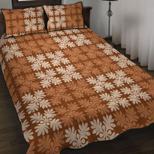 Hawaii Quilt Bed Set Traditional Design Pattern