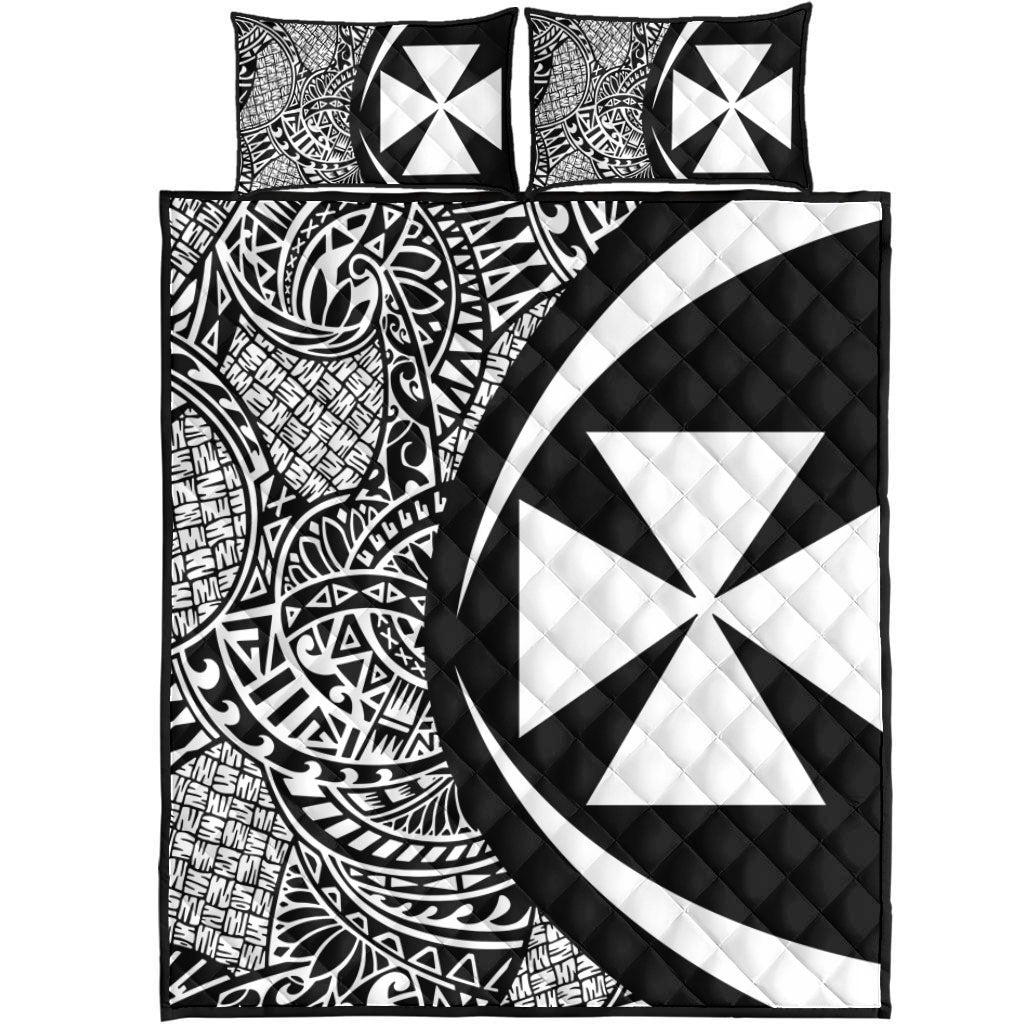 Wallis And Futuna Quilt Bed Set Lauhala White Circle Style