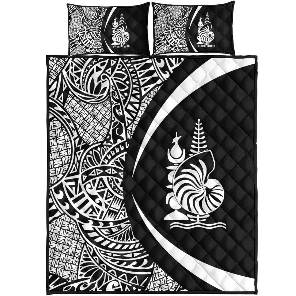 New Caledonia Quilt Bed Set Lauhala White Circle Style