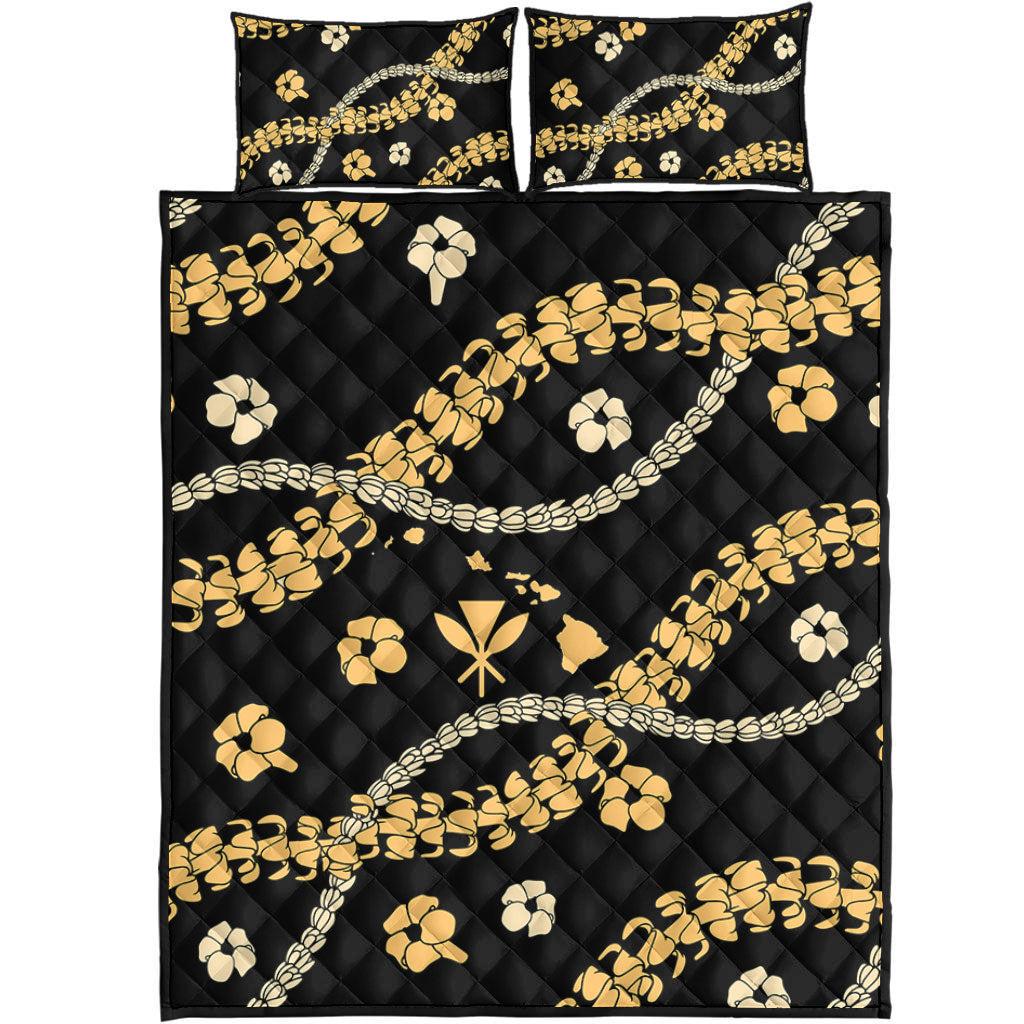 Hawaii Quilt Bed Set Curve Floral Lei