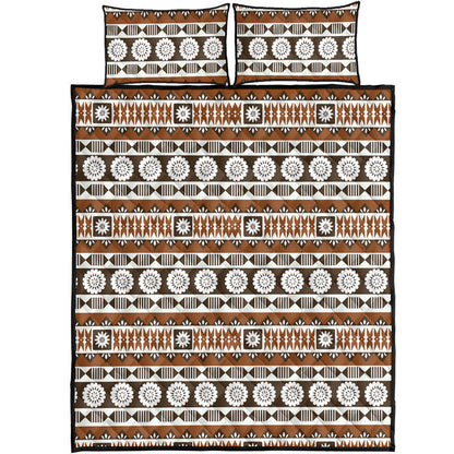 Fiji Quilt Bed Set Tapa Masi Pattern