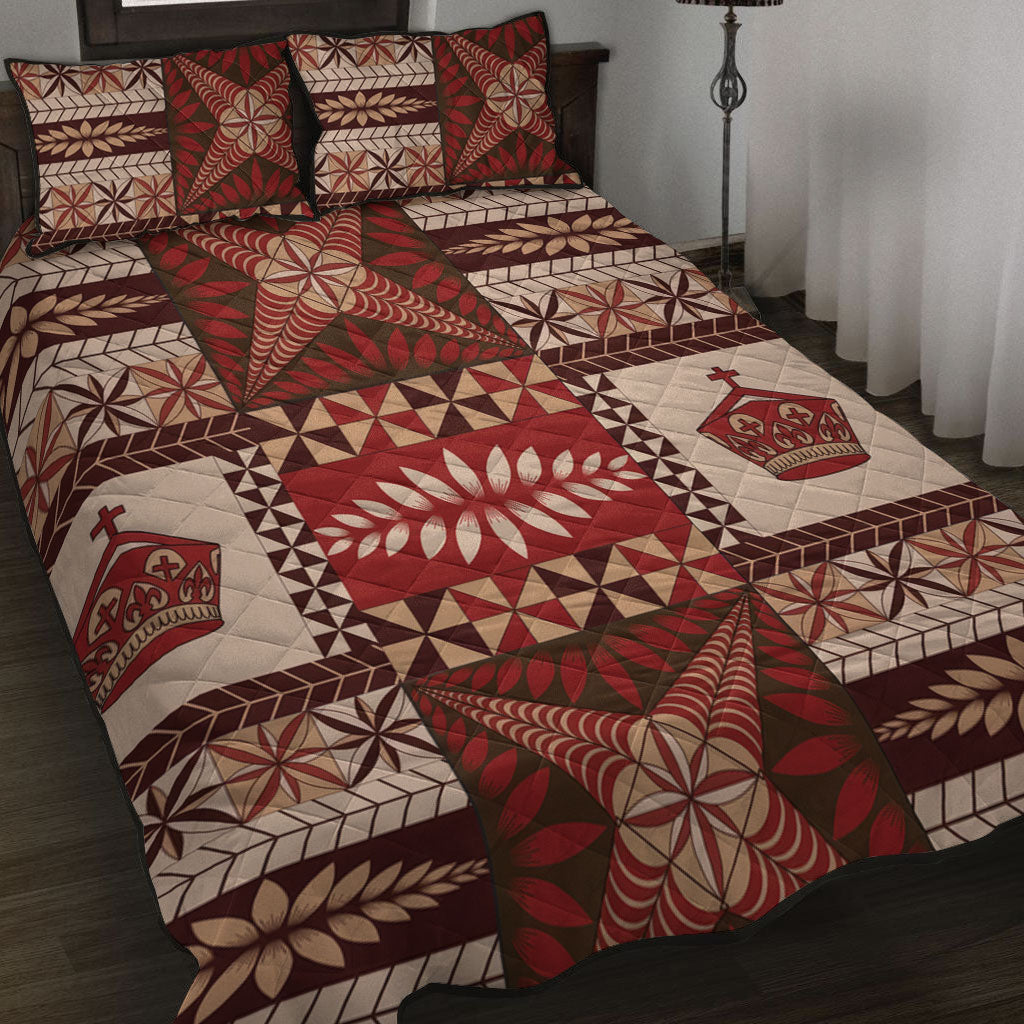 Tonga Quilt Bed Set Ngatu Pattern