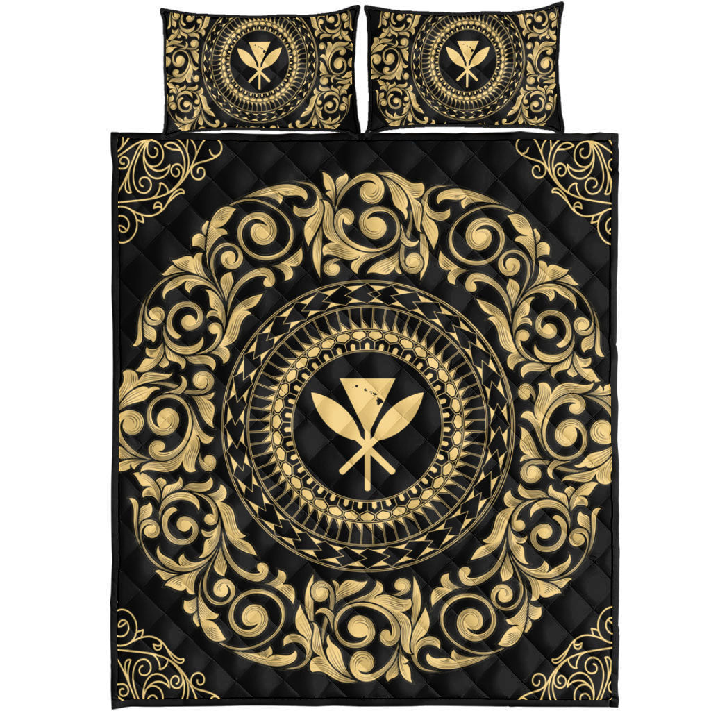 Hawaii Quilt Bed Set Kanaka Maoli Royal Vintage Style