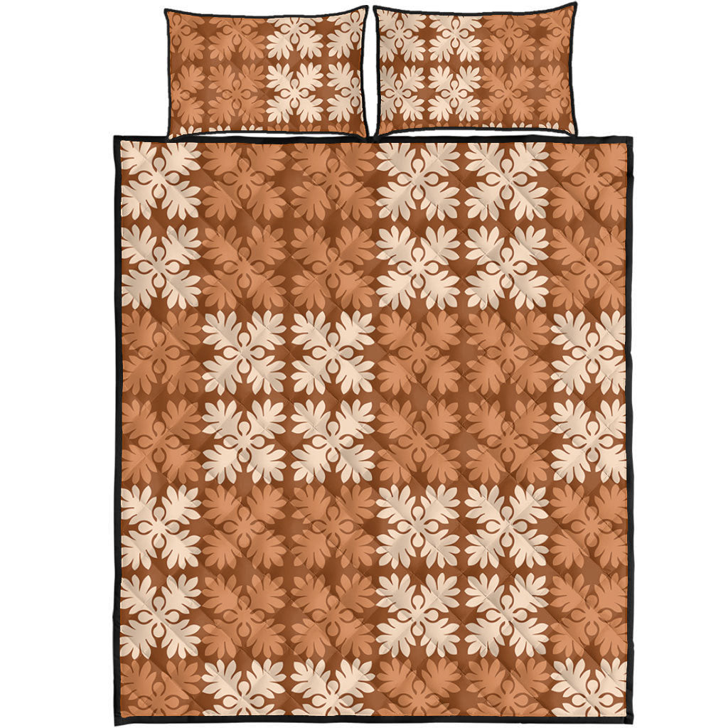 Hawaii Quilt Bed Set Traditional Design Pattern