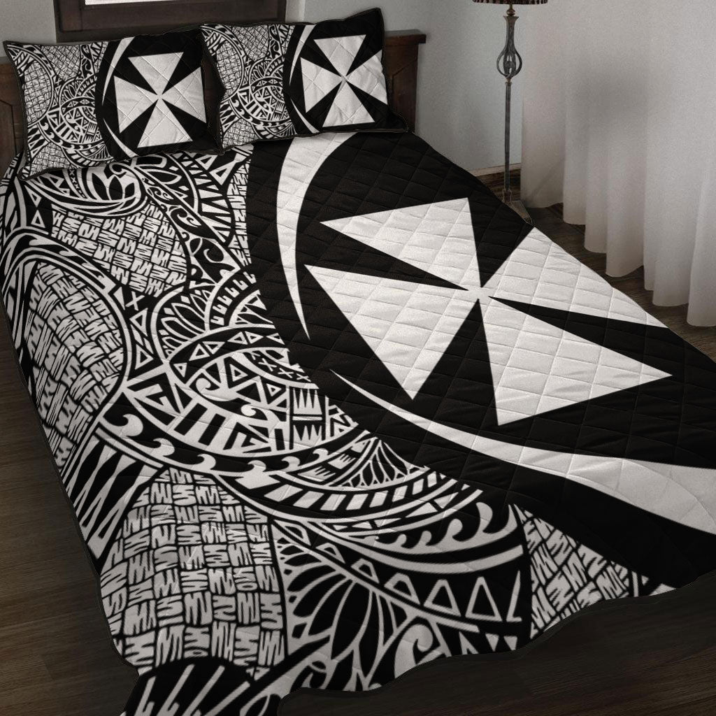 Wallis And Futuna Quilt Bed Set Lauhala White Circle Style