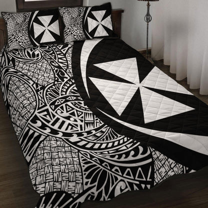 Wallis And Futuna Quilt Bed Set Lauhala White Circle Style