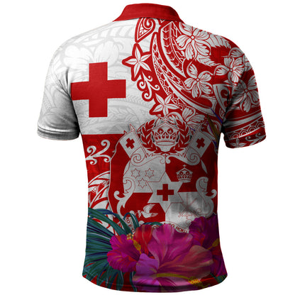 Tonga Polo Shirt Flag Tribal Tropical Style