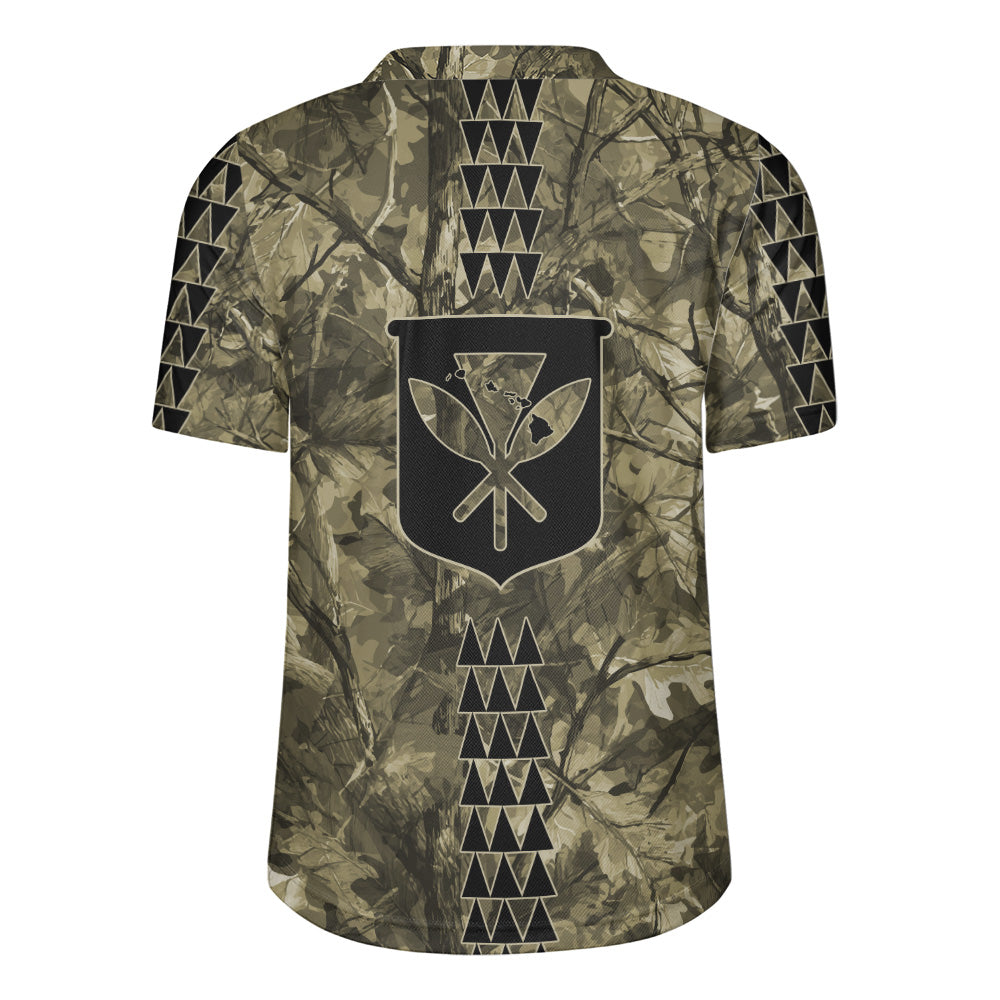 Hawaii Rugby Jersey Woodland Kanaka Camo Style