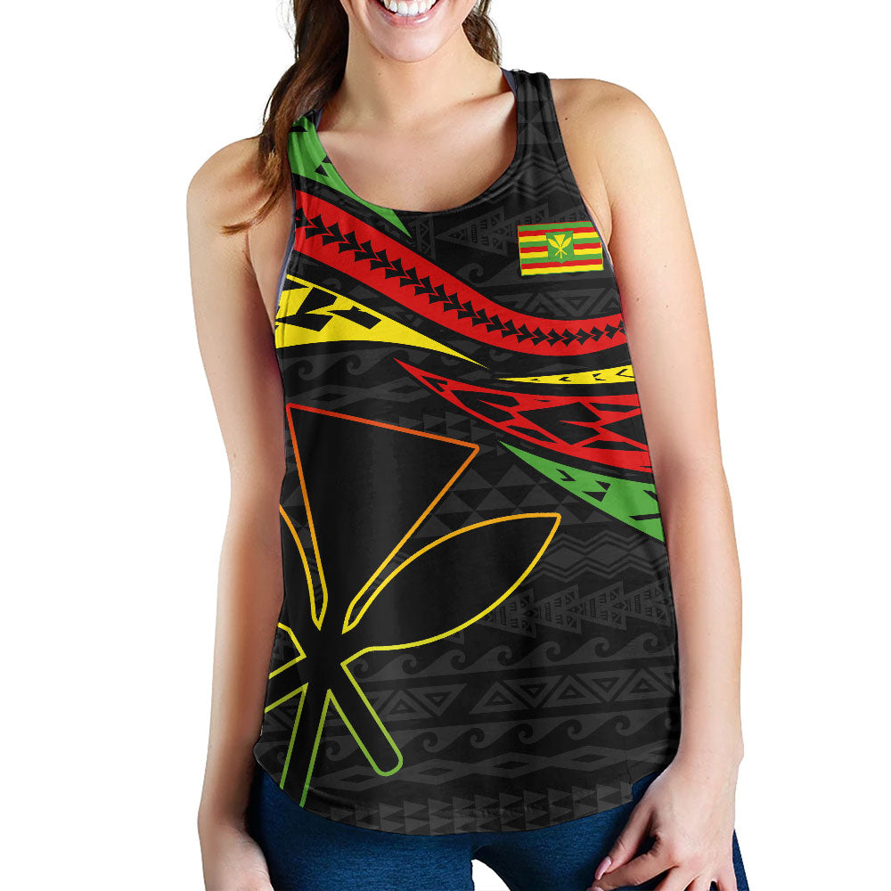 Hawaii Women Tank Polynesian Tribal Tattoo Ethnic Design