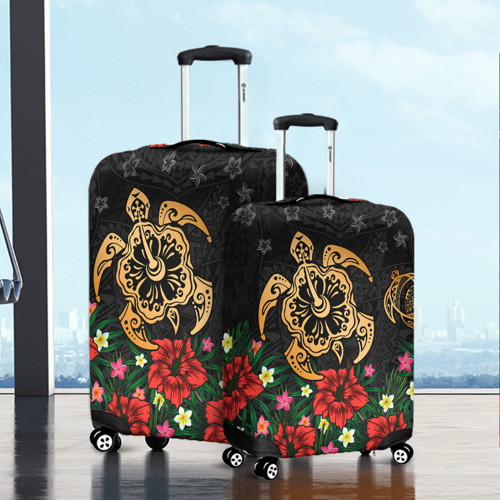 Hawaii Luggage Cover Polynesian Turtle Tropical Island Tribal Style