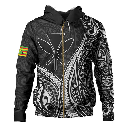 Hawaii Hoodie Polynesian Tribal Tattoo Island Spirit Style