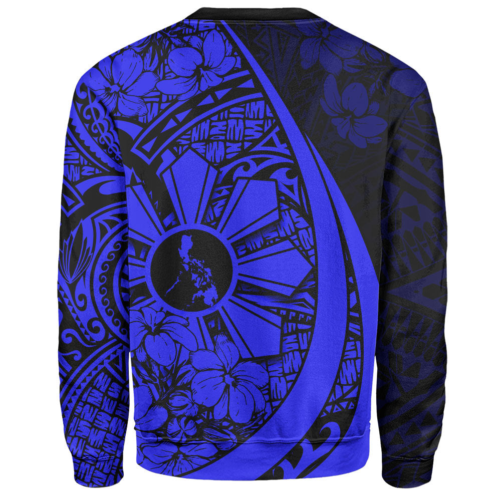 Philippines Filipinos Sweatshirt Custom National Sampaguita Flower Symbols Style