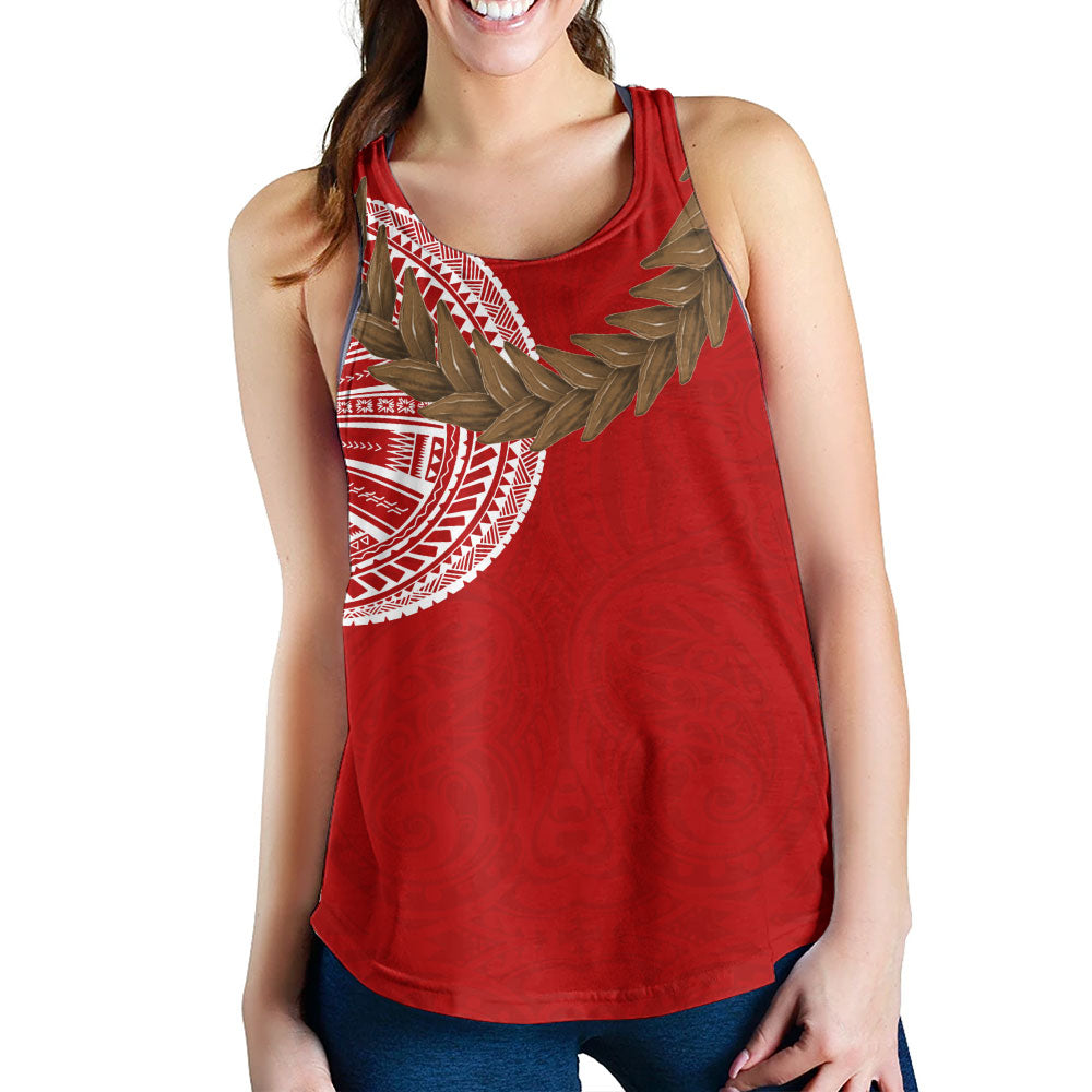 Samoa Women Tank Tattoo Roman Reigns With Ula Fala Style Brown