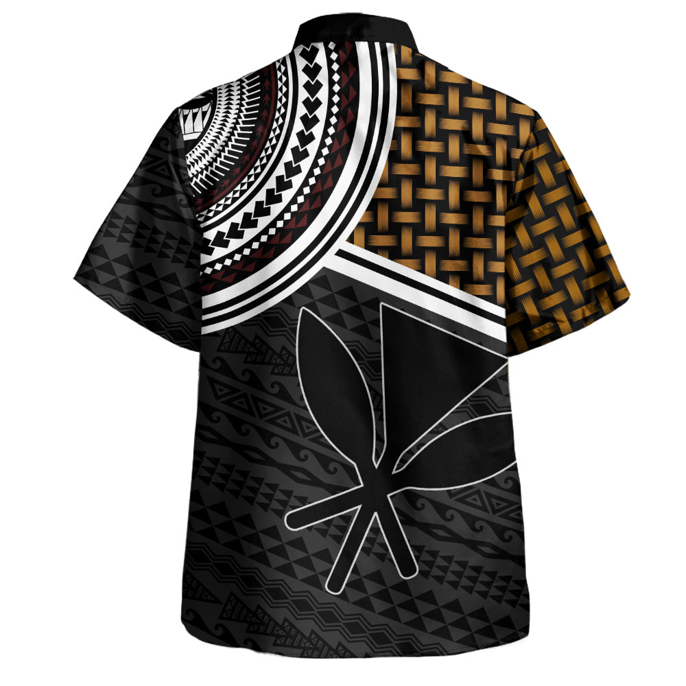 Hawaii Hawaiian Shirt Kanaka Maoli Lauhala Pattern Tribal Polyneisan Vintage Style