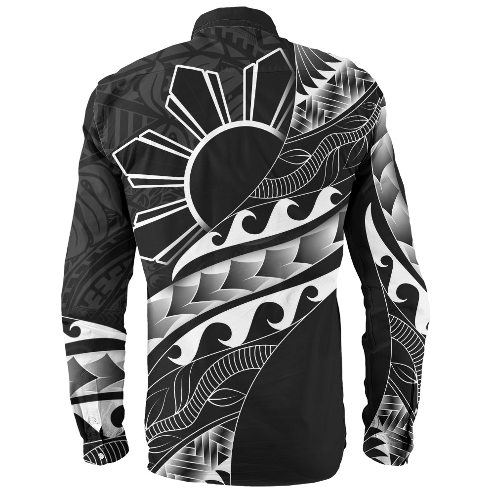 Philippines Filipinos Long Sleeve Shirt Custom Island Tribal Tattoos