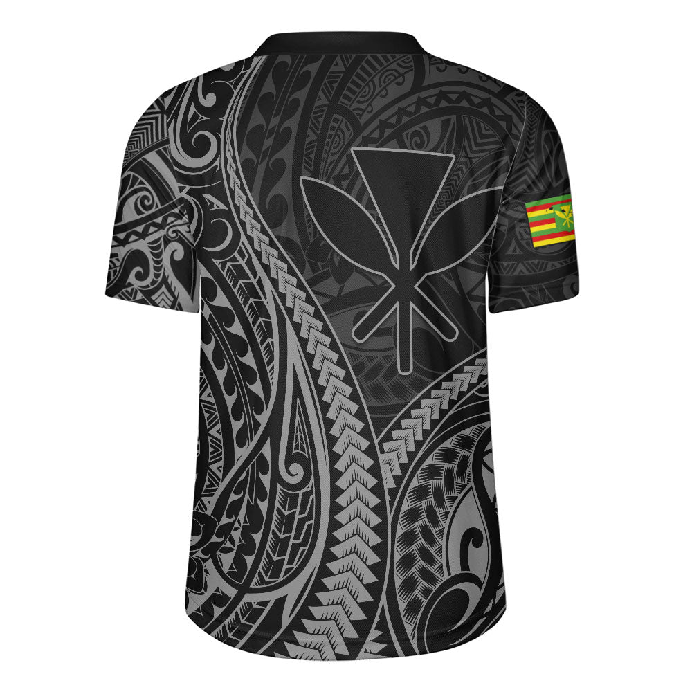 Hawaii Rugby Jersey Polynesian Tribal Tattoo Island Spirit Style