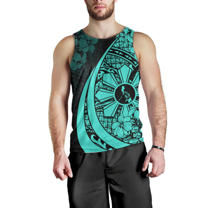 Philippines Filipinos Tank Top Custom National Sampaguita Flower Symbols Style