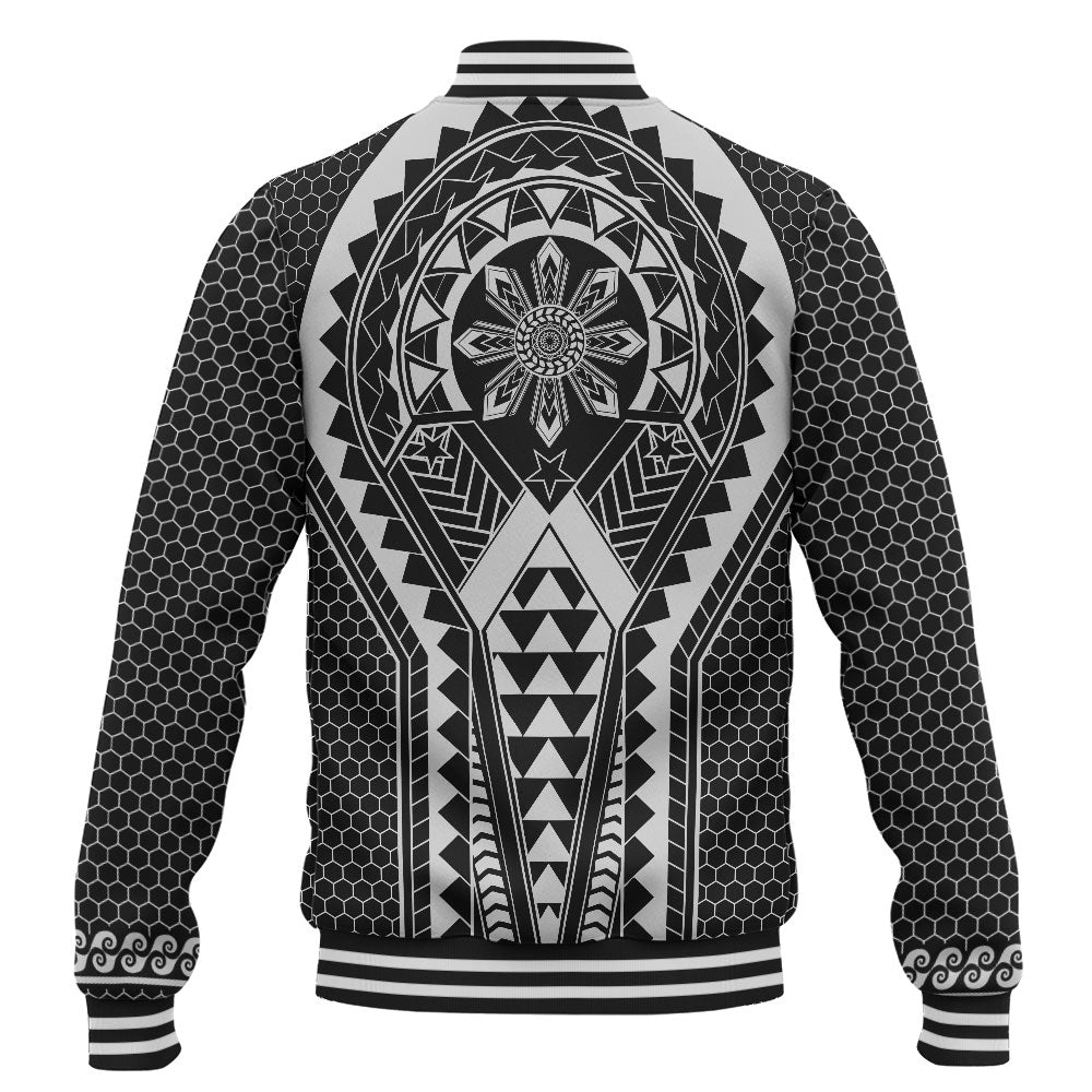 Philippines Filipinos Baseball Jacket Batok Filipino Tattoo Style