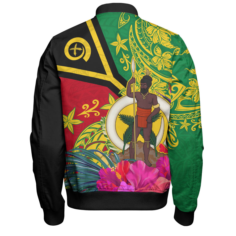 Vanuatu Bomber Jacket Flag Tribal Tropical Style
