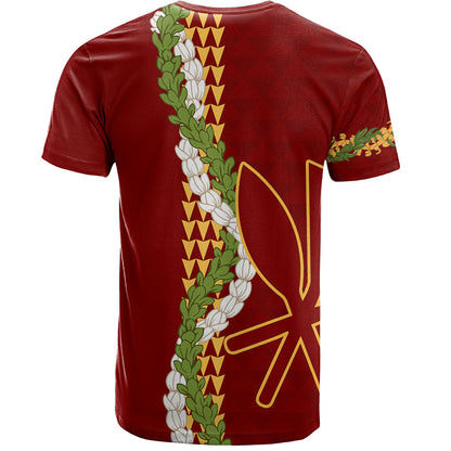 Hawaii T-Shirt Kanaka Maoli Puakenikeni Maile Flower Lei
