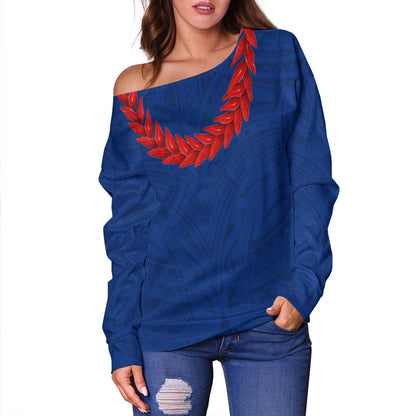 Samoa Off Shoulder Sweatshirt Ula Fala Style
