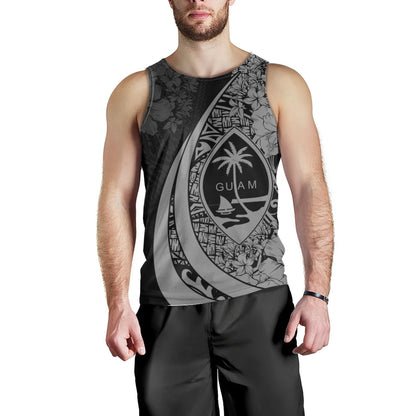 Guam Tank Top Custom Hibiscus Flower Symbols Style
