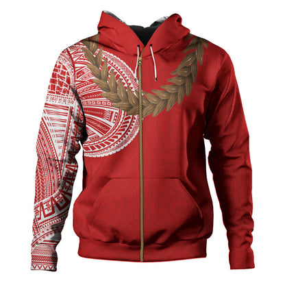 Samoa Hoodie Tattoo Roman Reigns With Ula Fala Style Brown