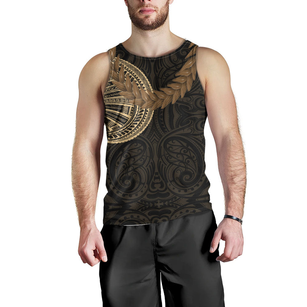 Samoa Tank Top Tattoo Roman Reigns With Ula Fala Style Brown