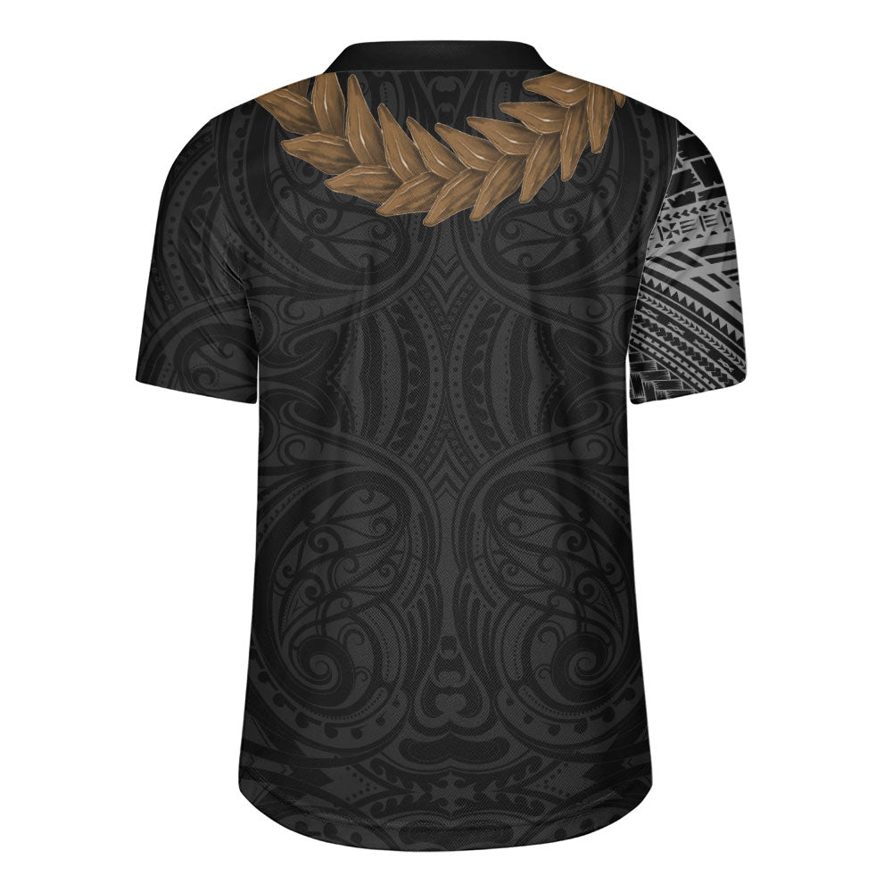 Samoa Rugby Jersey Tattoo Roman Reigns With Ula Fala Style Brown