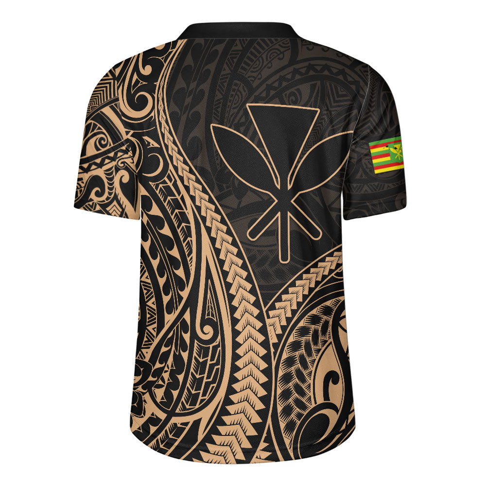Hawaii Rugby Jersey Polynesian Tribal Tattoo Island Spirit Style