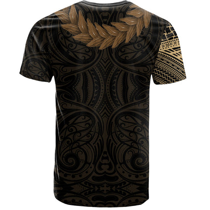 Samoa T-Shirt Tattoo Roman Reigns With Ula Fala Style Brown