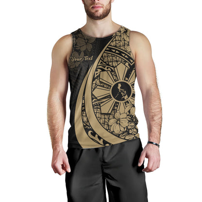 Philippines Filipinos Tank Top Custom National Sampaguita Flower Symbols Style
