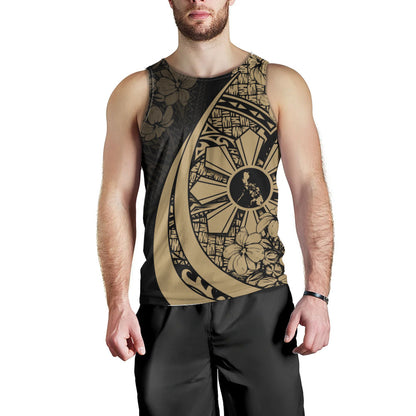 Philippines Filipinos Tank Top Custom National Sampaguita Flower Symbols Style