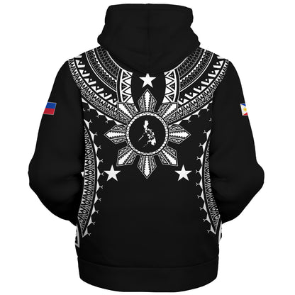 Philippines Filipinos Sherpa Hoodie Tattoo Batok Tribal Motifs Designs