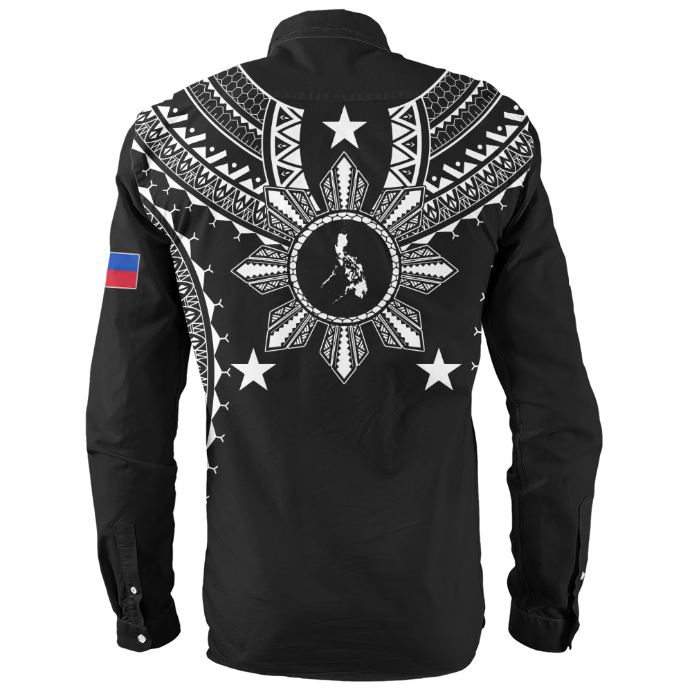 Philippines Filipinos Long Sleeve Shirt Tattoo Batok Tribal Motifs Designs