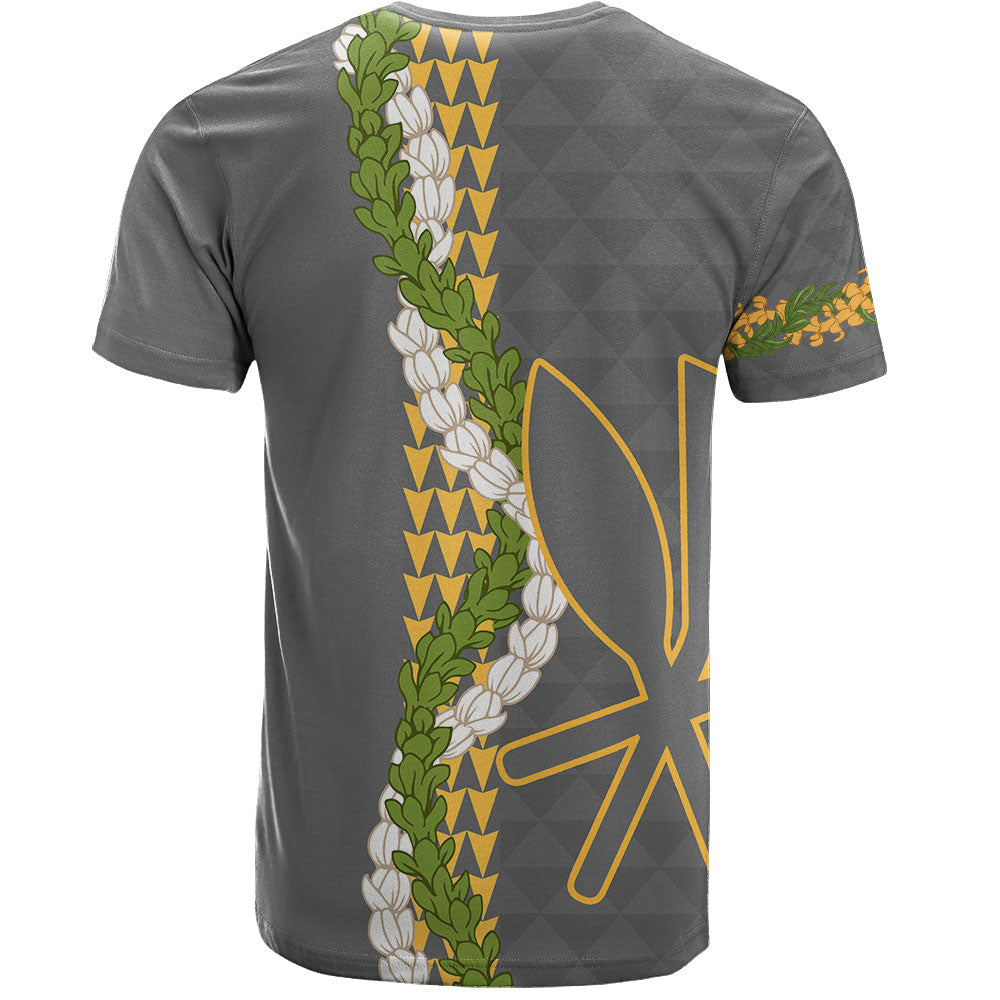 Hawaii T-Shirt Kanaka Maoli Puakenikeni Maile Flower Lei