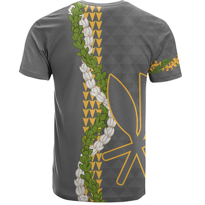 Hawaii T-Shirt Kanaka Maoli Puakenikeni Maile Flower Lei