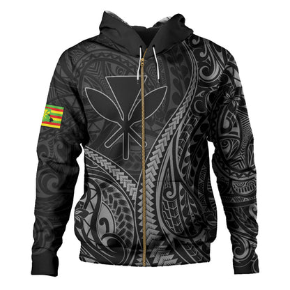 Hawaii Hoodie Polynesian Tribal Tattoo Island Spirit Style