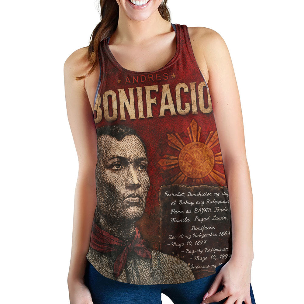 Philippines Filipinos Women Tank Andres Bonifacio Philippine Hero