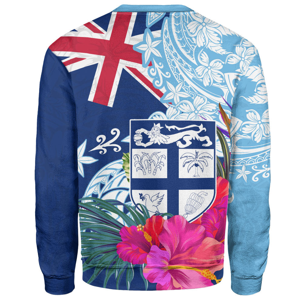 Fiji Sweatshirt Flag Tribal Tropical Style