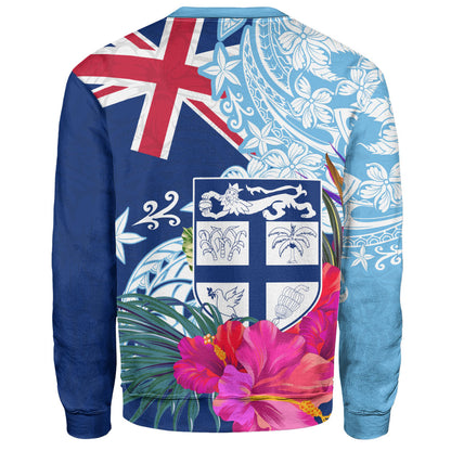 Fiji Sweatshirt Flag Tribal Tropical Style