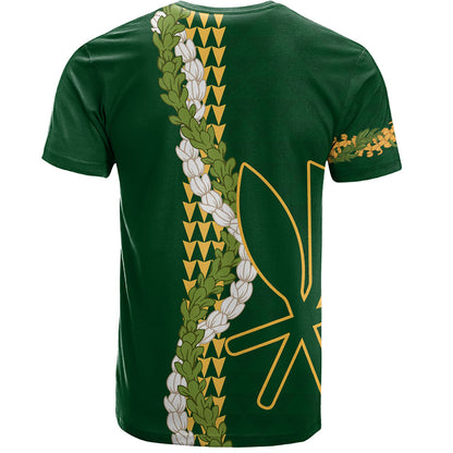 Hawaii T-Shirt Kanaka Maoli Puakenikeni Maile Flower Lei