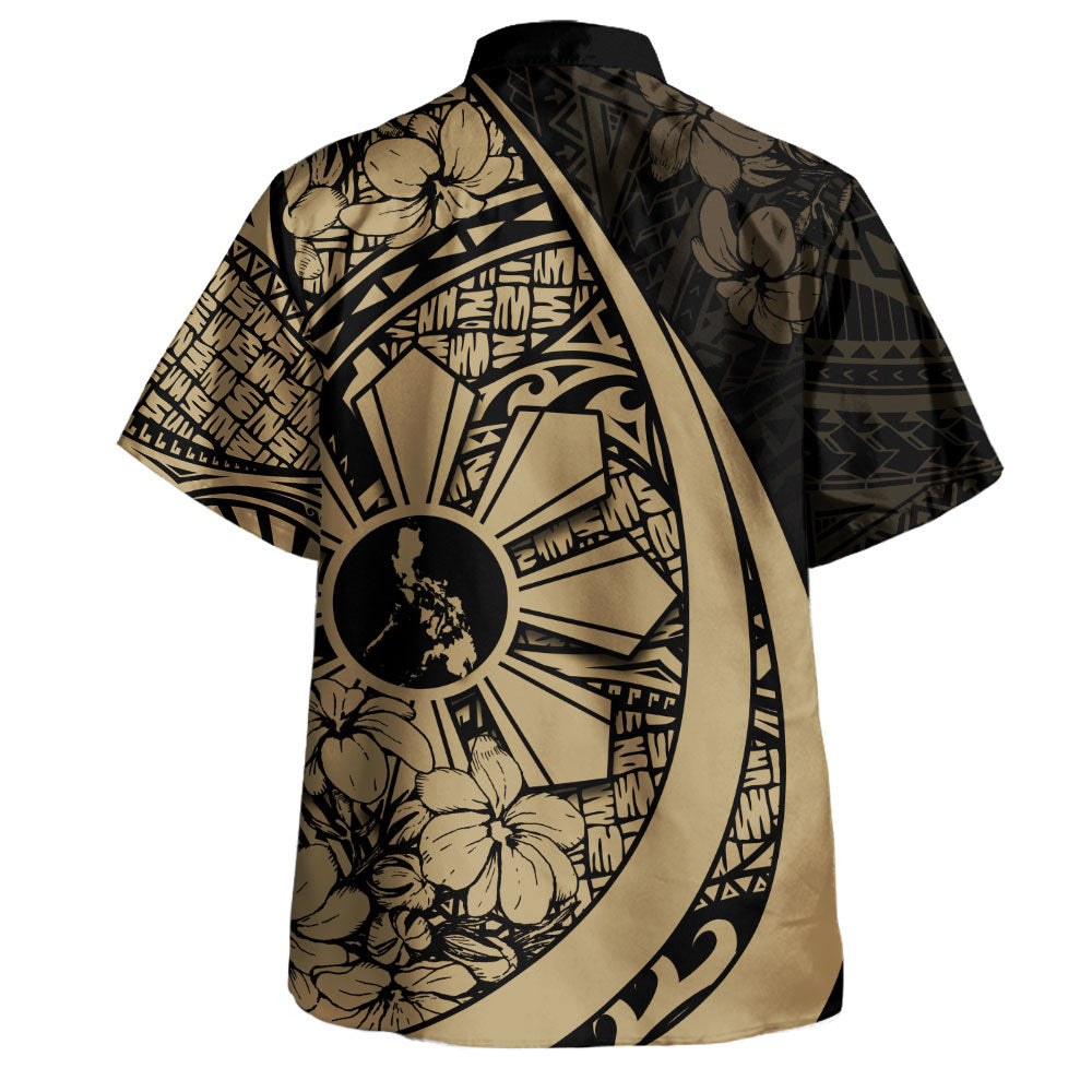 Philippines Filipinos Hawaiian Shirt National Sampaguita Flower Symbols Style