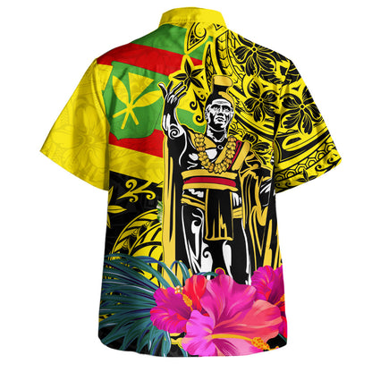Hawaii Hawaiian Shirt Kanaka Maoli King Flag Tribal Tropical Style