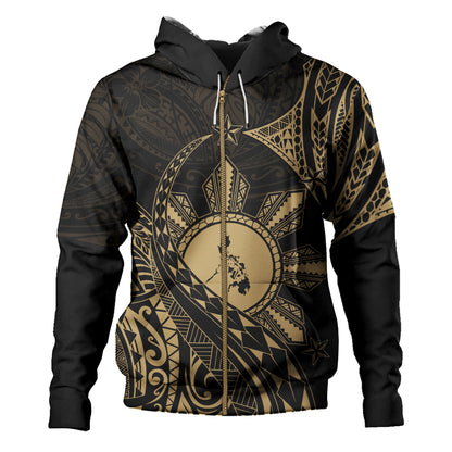 Philippines Filipinos Hoodie Filipino Polynesia Star With Tribal Design