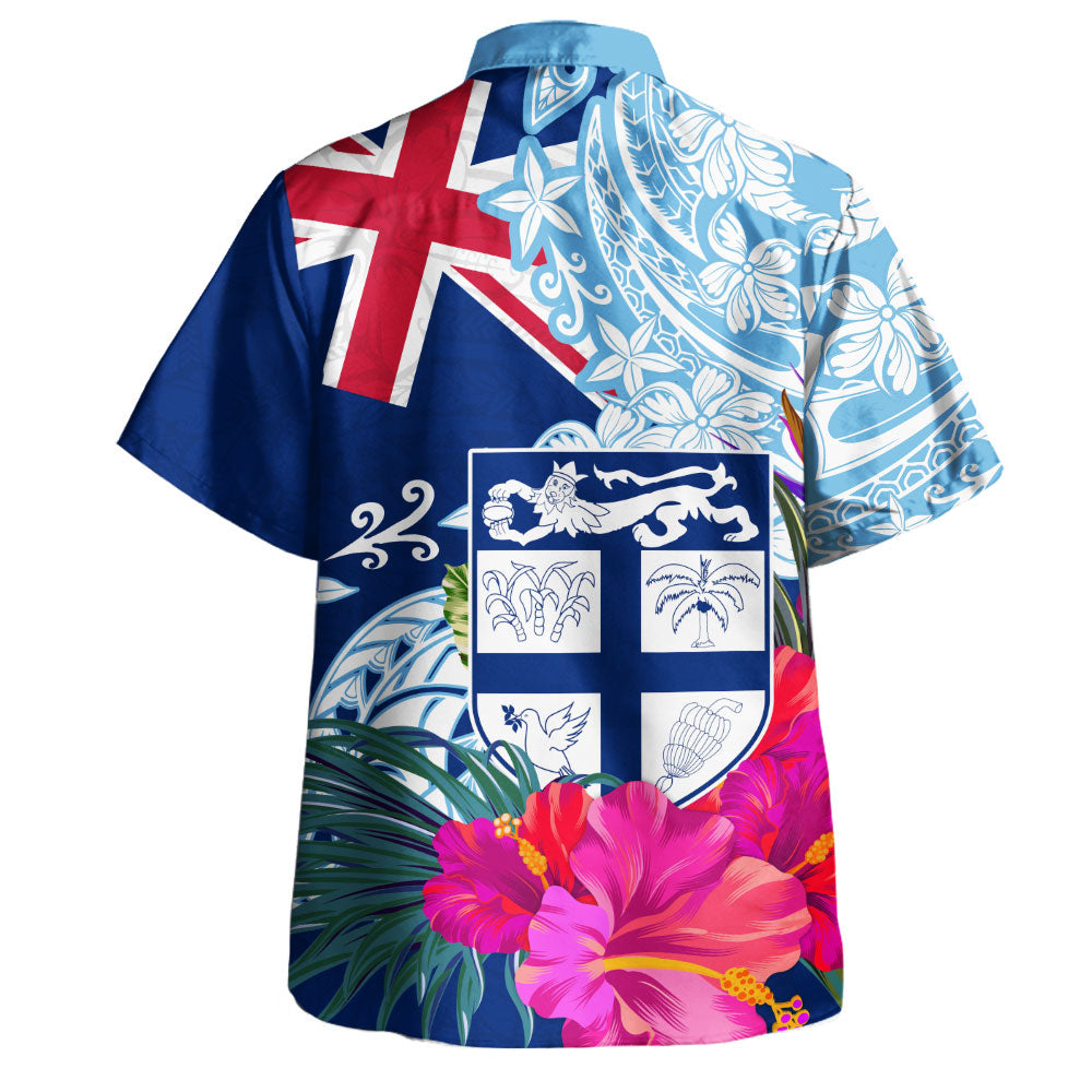 Fiji Hawaiian Shirt Flag Tribal Tropical Style
